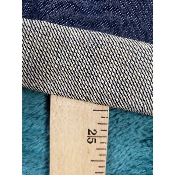 Soho Babe Jeans Sz 5 Womens Blue Mid Rise Cuffed Crop Distressed Stretch NWT - Picture 10 of 15